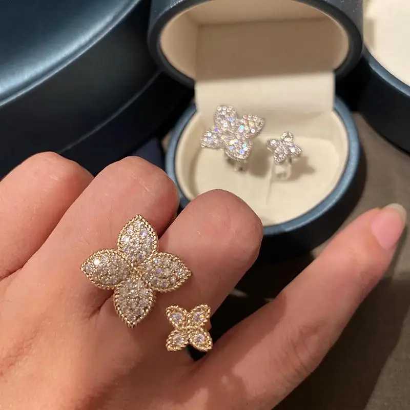 CAOSHI Chic Aesthetic wer Opening Ring for Fem Daily Party Accories with Bright Zirconia Stylish Wen Wedding Jewelry Y251210