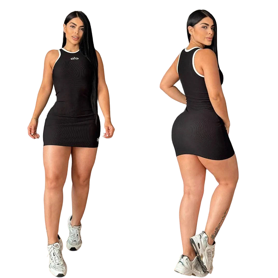 Women's Activewear Set Casual Fitness Two-Piece Fitted Crew Neck Tank Top Sleeveless Tank Top Fitted Dress Street Style Sizes S-XXL