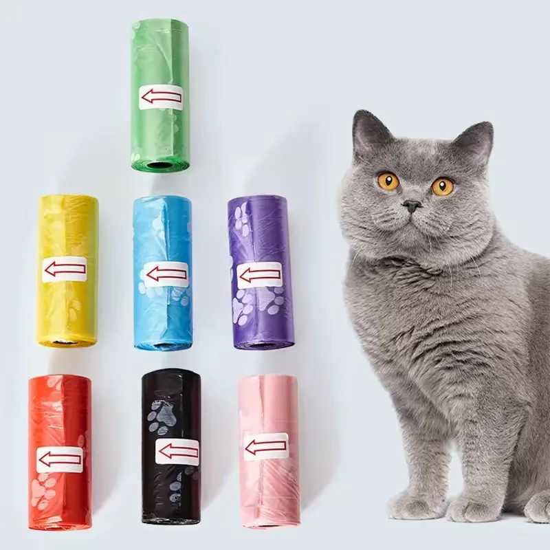 Dog Poop Bag Outdoor Cleaning Poop Bag Outdoor Clean Pets Supplies for Dog Refill Garbage Bag Pet Supplies C251119