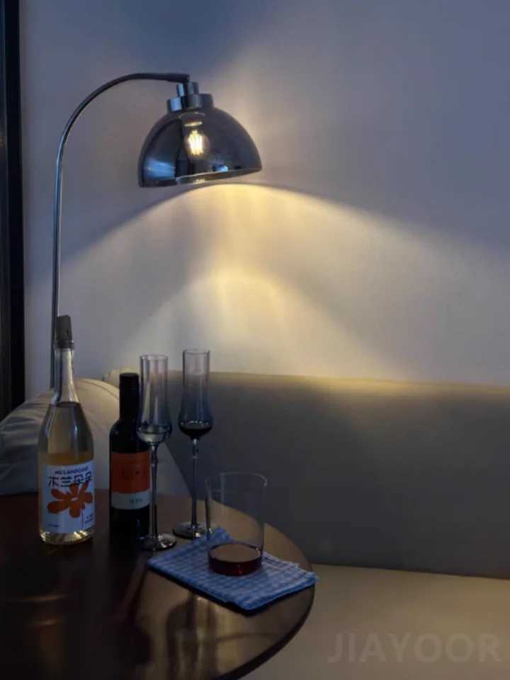 Mirror Floor Lamp Living Room Atmosphere Lamp Bedroom Bedside Lamp Sofa Side Standing Lamp LED Glass Decorative Standing Light M251119