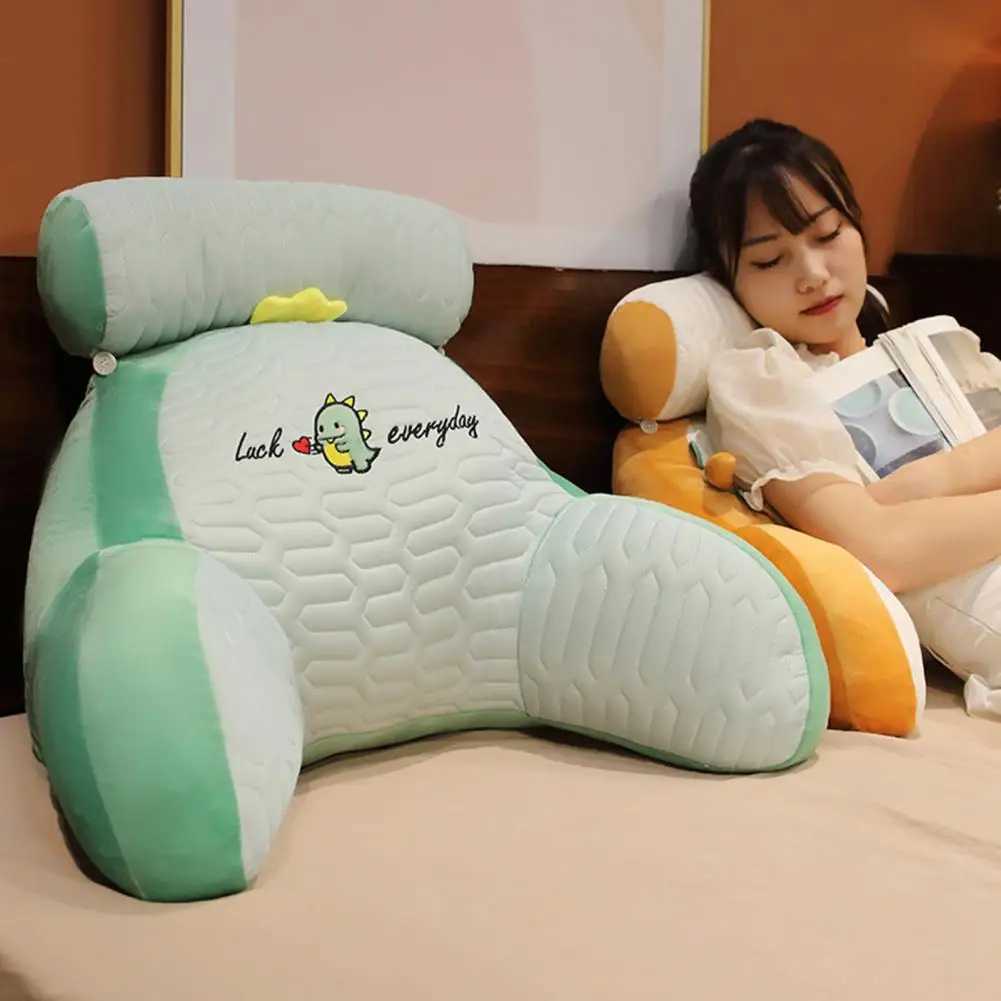 Bed Rest Reading with Arm Support Cartoon Print Detachable Backrest Support Sofa Couch Waist sM251119