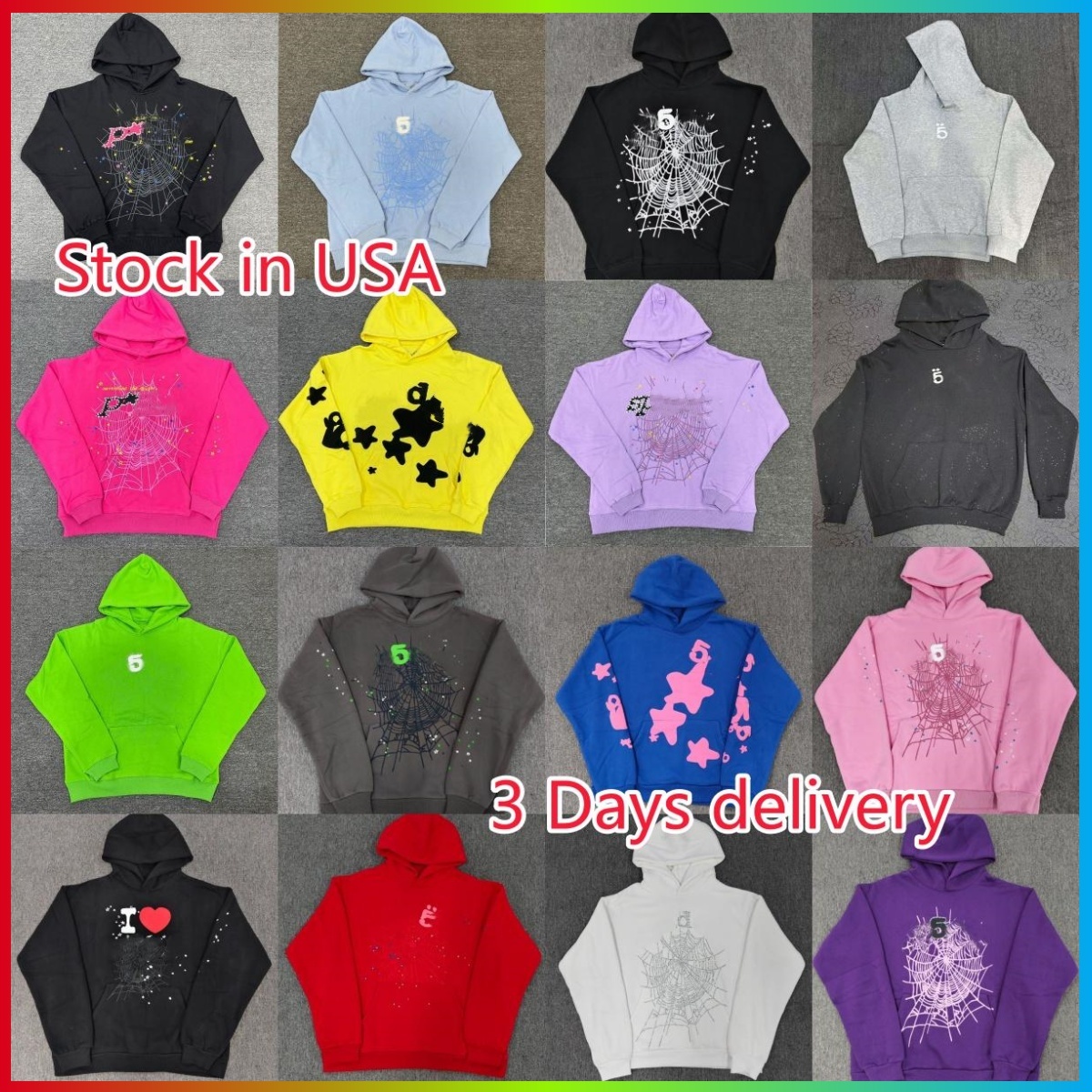 Designer Spider Hoodie Mens Hoodies web Hoodie Young Thug Sweatshirt Hip Hop Sports Pants womens Foam Letter Printing Sweatpants Puff Printed y2k hoodies