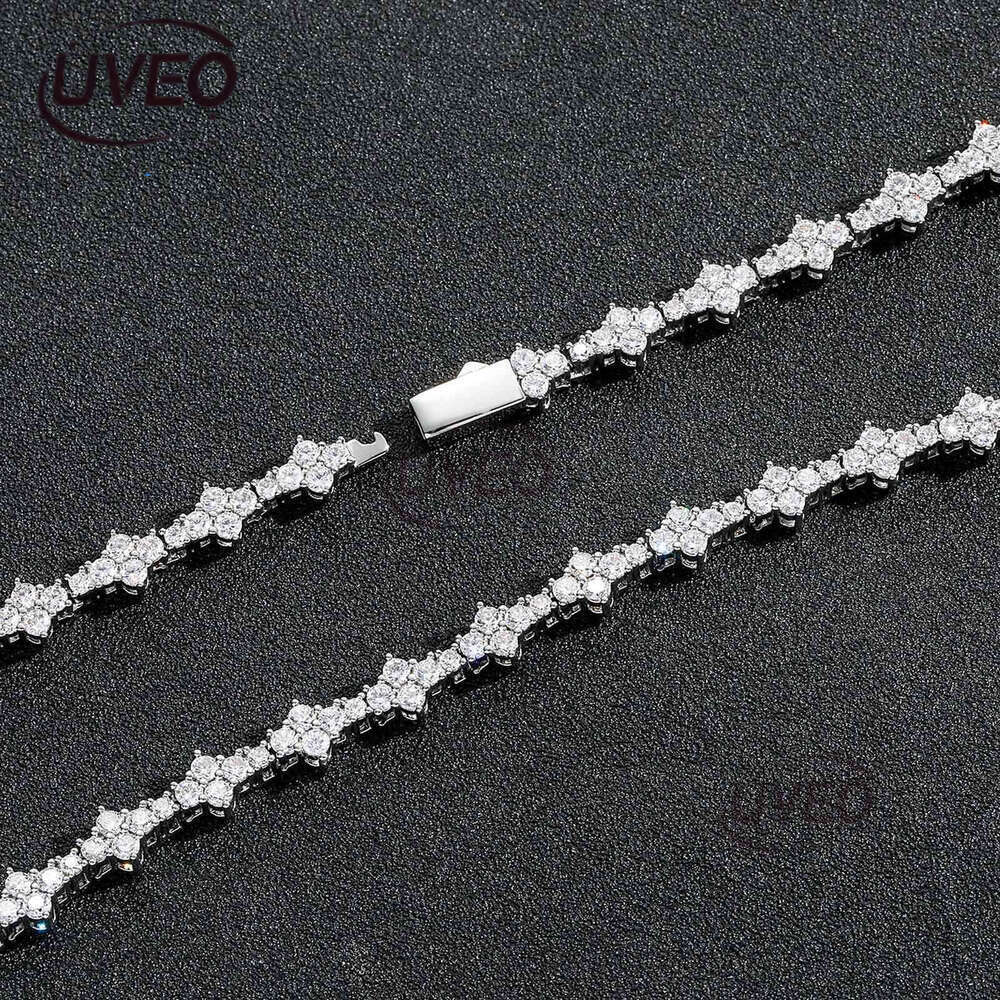 Luxury men's and women's Hip Hop Ice Boutique Jewelry Lab Diamond S925 Silver Vvs Tennis Chain Necklace bracelet Free delivery
