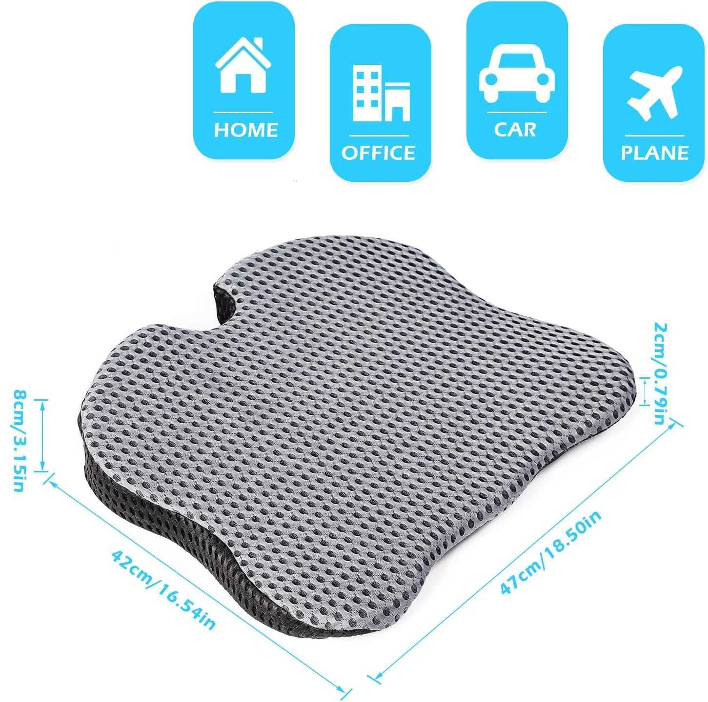 Car Wedge Seat Cushion Memory Foam Comfortable Seat Cushion-Orthopedic Support For Car Driver Seat Office Chair WheelchairsM251119