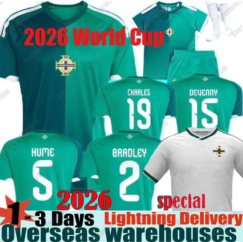 Northern Ireland Jersey 2026 World Cup Men Soccer Jersey 26 27 Home Away Fan Player Football Shirts Men Kids Kit