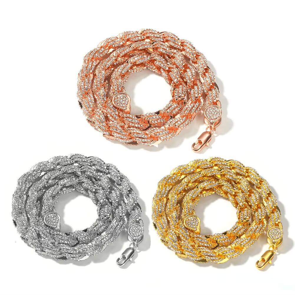 Ice Necklace Men Cuban Chain Iced Out Jewelry Custom Necklace