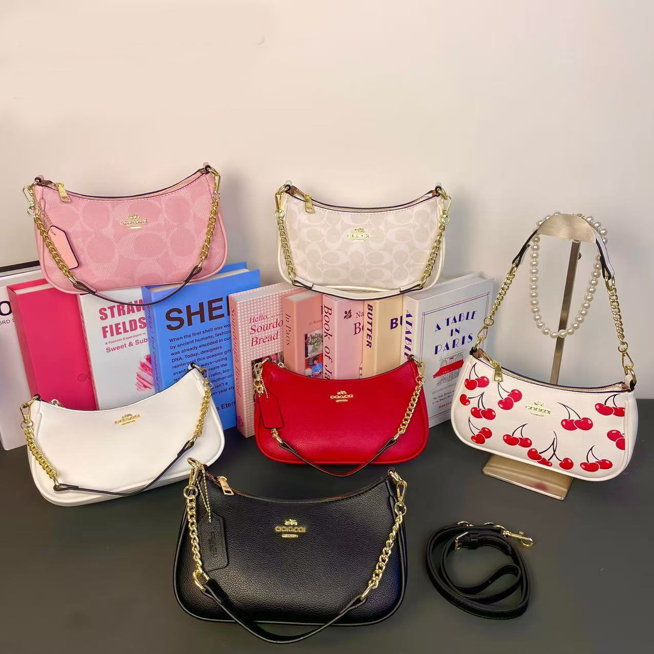 Designer Teri Bag Women Cherry Bag Fashion Handbag Soft Chain Bag Shoulder Crossbody Bag Luxury Women Teri Shoulder Bag