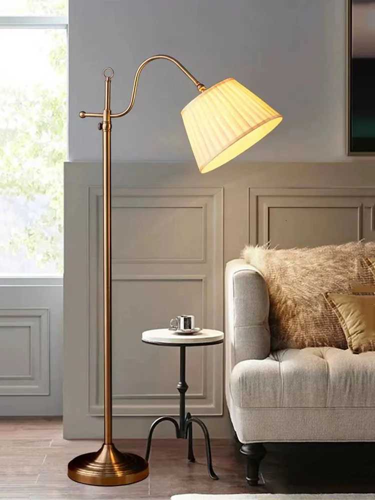 Adjustable European Bedroom Floor Lamp For Living Room Bedside Hotel Room Office Home Deco Fashion Fabric Interior Stand Light M251119