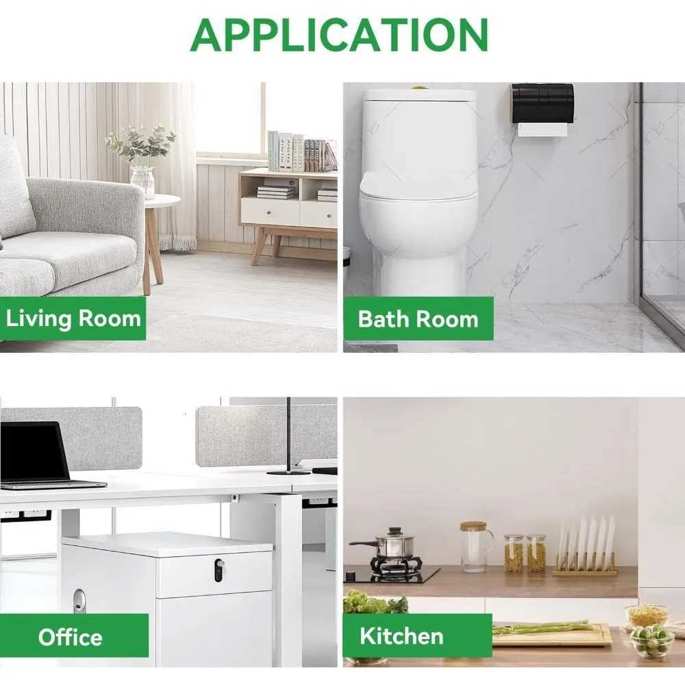 13 Gallon Trash Bags Drawstring Pack of 28 Garbage Bags for Kitchen and Home Use 63x70cm Size 12g/pcs Unscented White C251119