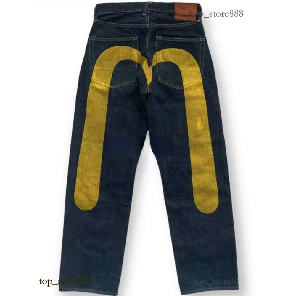 Evi Jeans Print Big M Alphabet Graphic Womens Evisuly Jeans Designer Trouser Graffiti Multi Colors Fashion Y2k Streetwear Denim Pants Tren Brand Evius Jeans 866
