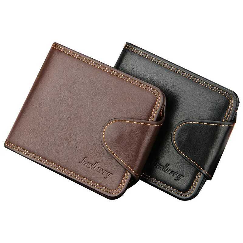 Business and leisure mens wallet horizontal zipper buckle walletT251119