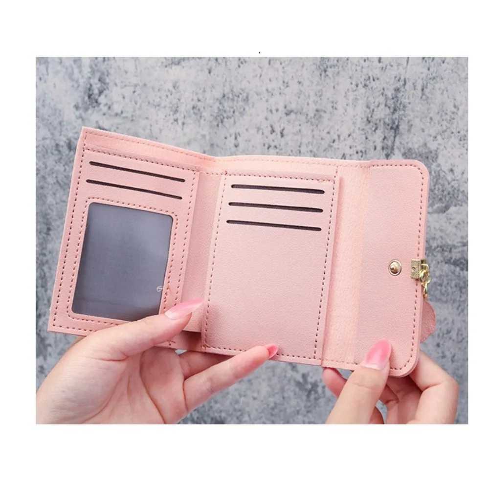 New Korean Version of The Simple Small Wallet Tri-fold Coin Bit Money Clip Coin Purse Cross-border Short Ladies WalletT251119