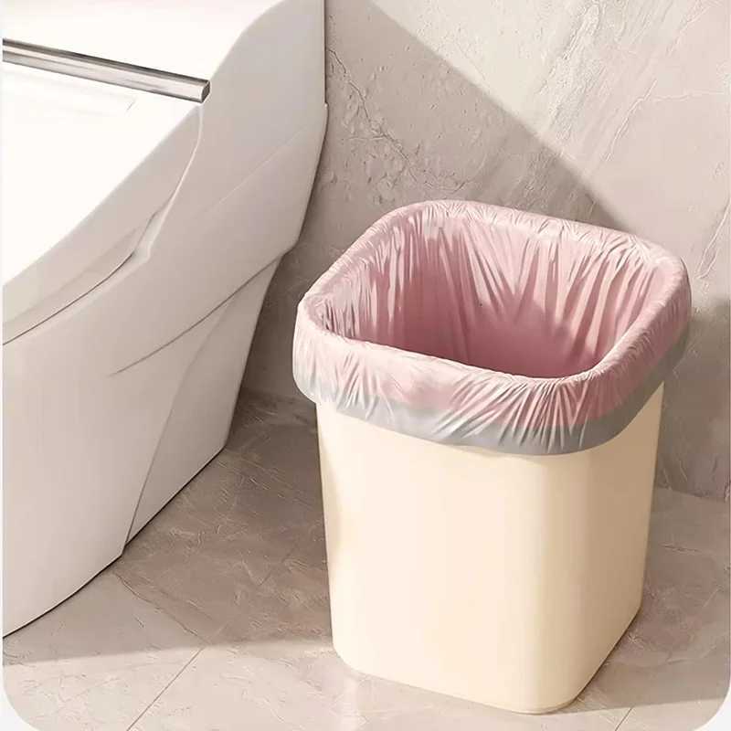 50/100/200PCS Thickening Drawstring Garbage Bags Large Capacity Handheld Trash Bag for Kitchen Household Disposable Waste Bags C251119