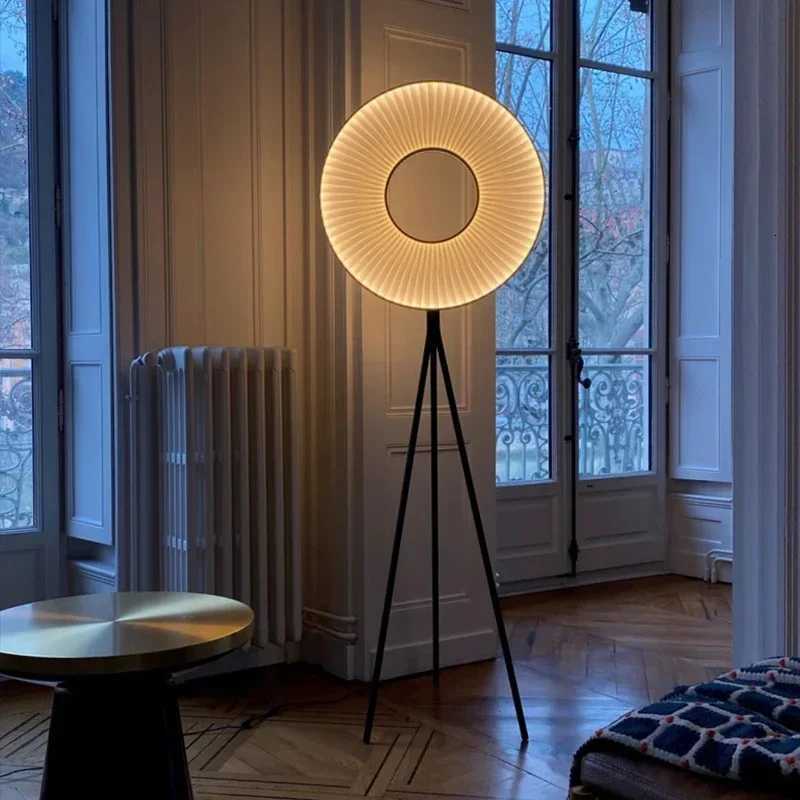 Minimalist Decorative Art Floor Lamp Nordic Fabric Pleated Bedside Lamp Living Room Sofa Corner Home Floor Lamp M251119