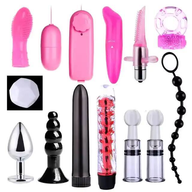 Hot Selling 26 PCS Adult BDSM Sex Toys Products Women Sex Bondage Set Handcuffs Whip Anal Plug Vibrator Dildo