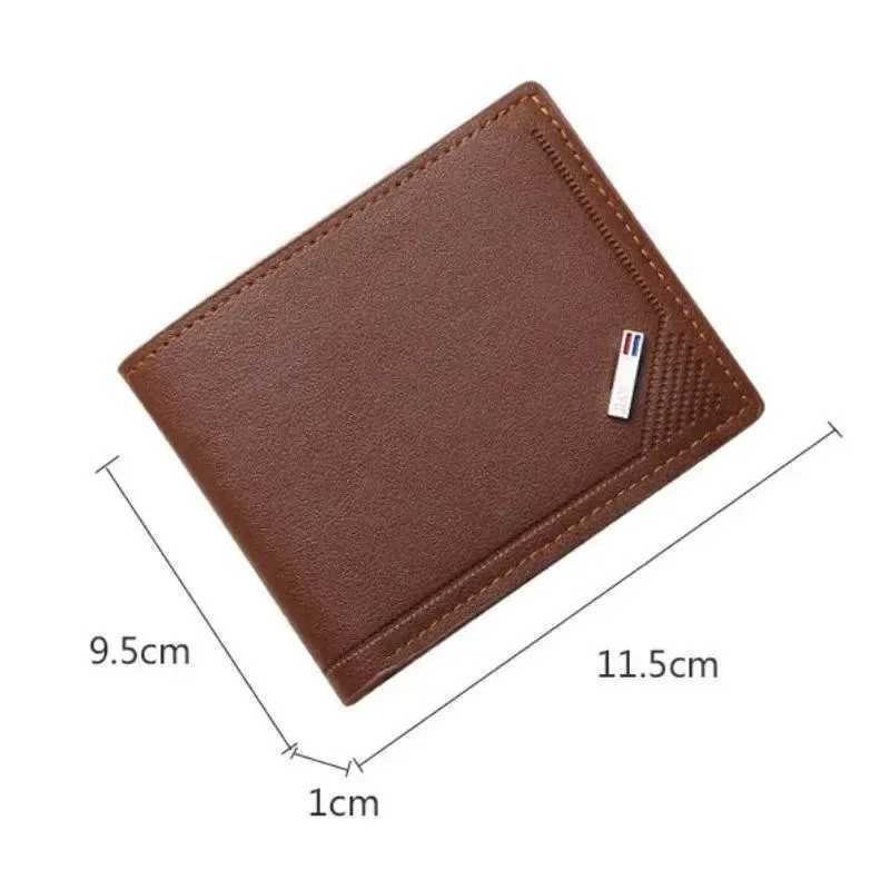 Engraved Name Mens Short Wallet Frosted Leather Material with Multi-Slot Coin Pocket Perfect Birthday Anniversary Gift for HimT251119