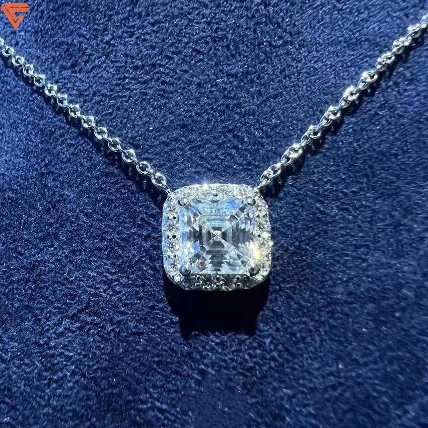 GRA Certificate 10mm Rock Candy Tennis Chain Pass the Diamond Tester VVS D Moissanite Tennis Chain Necklace Iced Out Bracelet