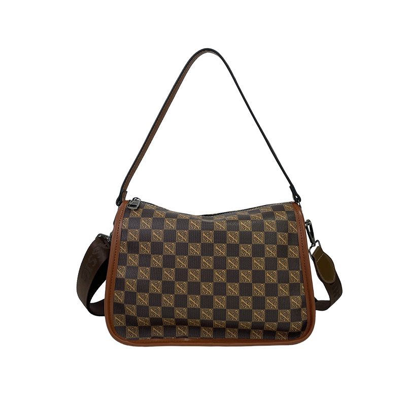 Free shipping designer bags New Checkered Handbag Fashion Practical Single Shoulder Crossbody Bag Weave casual and fashionable bags