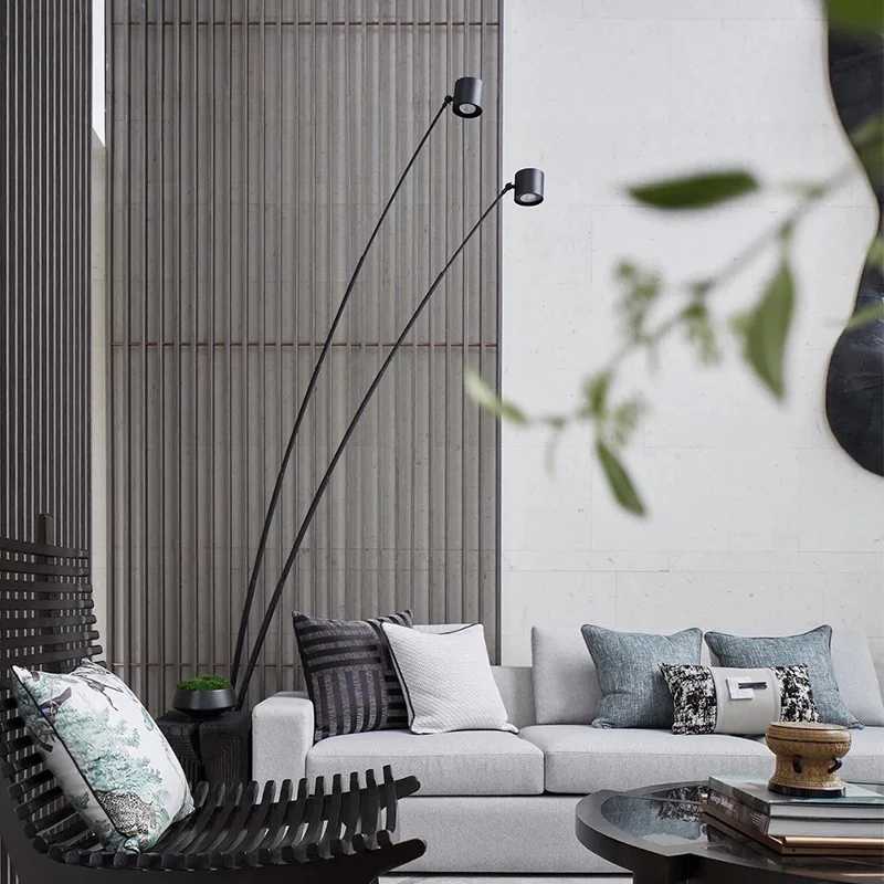 Sampei Floor Lamp Modern LED Fishing Floor Lamp For Villa Parlor Bedroom Corner Hotel Simple Living Room Tall Standing Lamp M251119