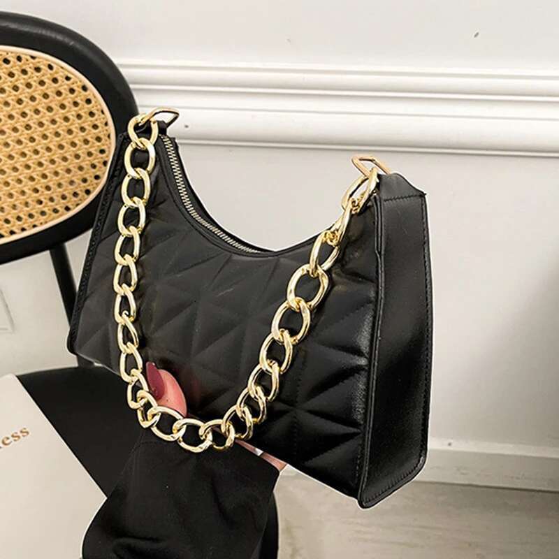Retro Alligator Pattern Female Small Handbags and Purse Armpit Shoulder Bags High Quality PU Leather Ladies Clutch Totes Bag