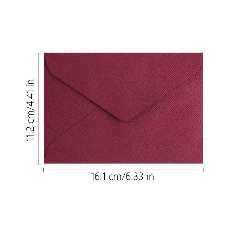 50PCS/Lot 16x11cm Greeting Cards Linen texture Envelopes Classical Blank Envelopes Wedding Invitation Envelope Gift Envelope G251119