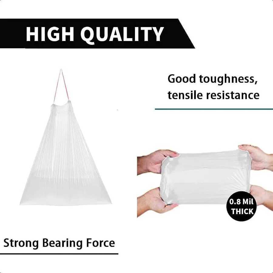 8 Gallon Plastic Trash Bags 120 Count Black Drawstring Thick Garbage Bags for Office Kitchen Home 2206 x 2561 White 8 C251119