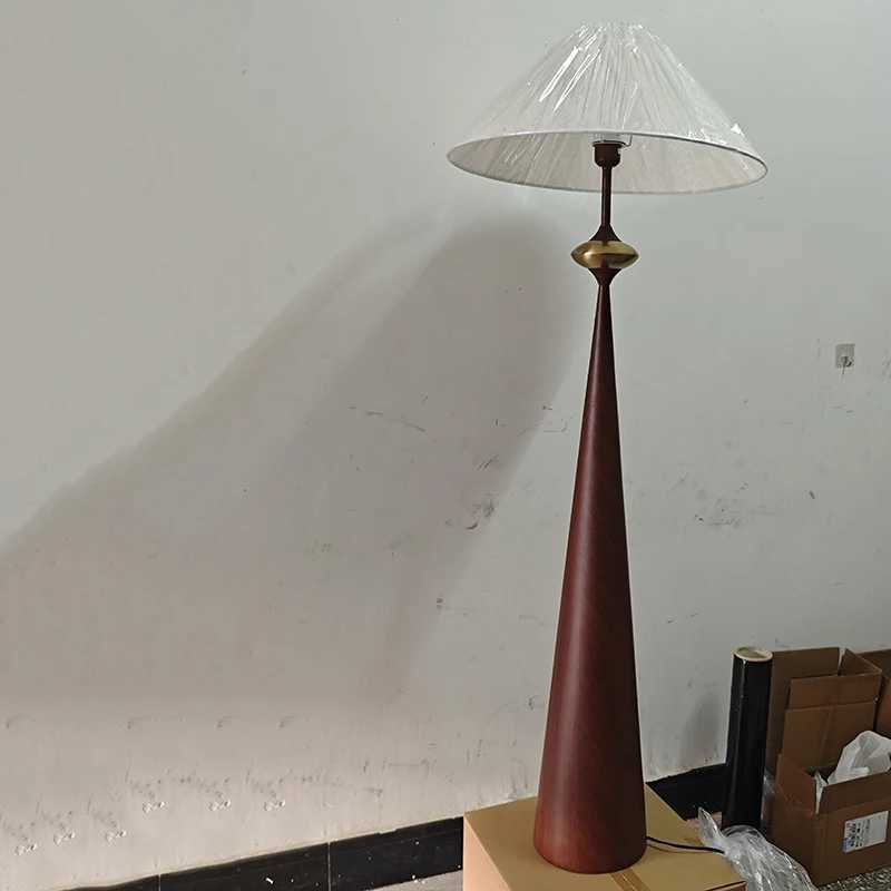 Japanese Designer Wabi-sabi Minimalist Floor Lamp Cloth Cover Art Decorative Stand Lights Living/Model Room Sofa Bedroom Bedside M251119