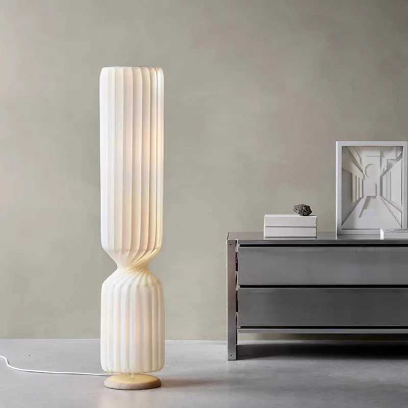 Taiso FL Floor Lamp Wabi Sabi Fabric Lamp For Living Room Bedroom Loft Hotel Home Decor Modern LED Corner Long Standing Light M251119