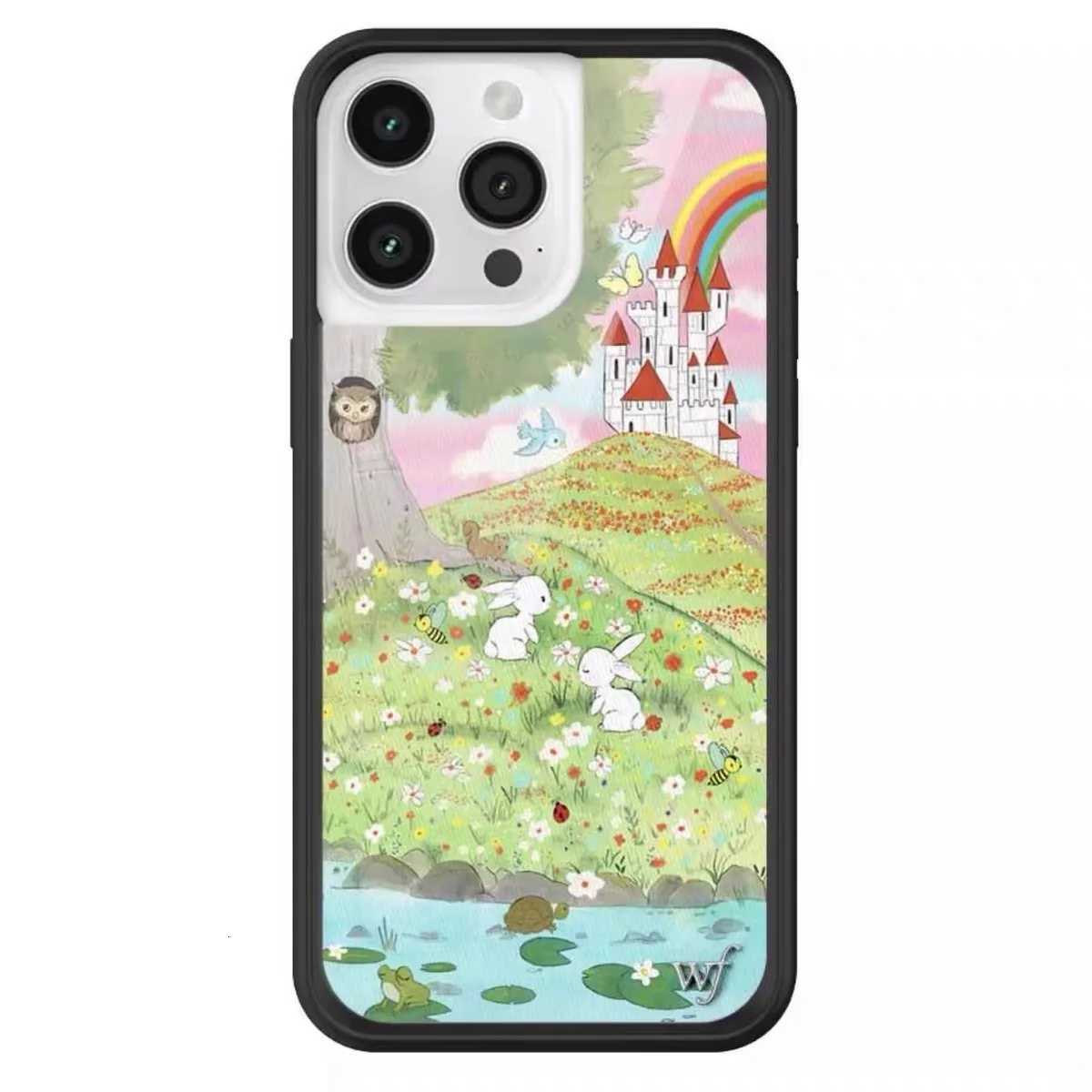 Wildflower 3D Ins Phone Case for iPhone 16 15 14 13 12 Pro Max Plus 16pro 15pro WF Cute Cartoon Cover Funda case 16 15 Y251118
