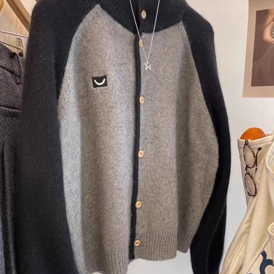 New Fashion Loose Knitted Cardigan for Women Autumn and Winter Stylish Outerwear Sweater Top