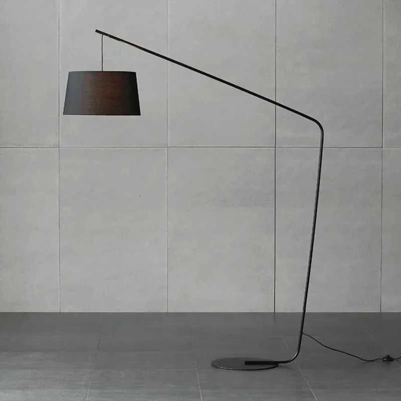 Fishing lamp floor lamp living room European style Danish metal simple modern bedroom model room villa floor lamp M251119