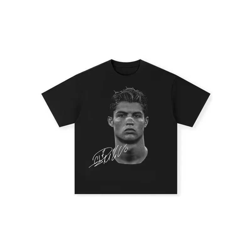 Mens T-shirt Cristiano Ronaldo F tbol Superestrella Super Moda Impresa Camiseta Hombres Desgastado Algod n Mens T-shirtXJ250418