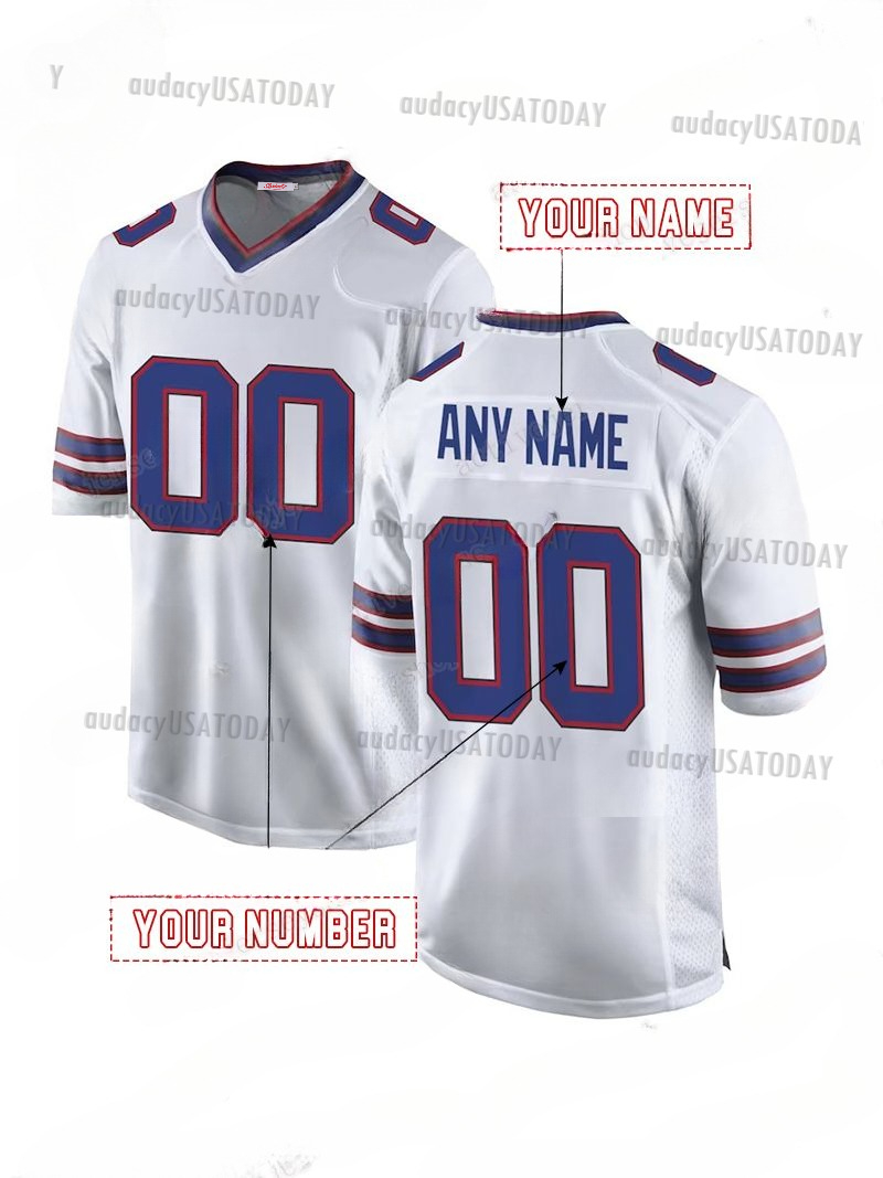 Custom Jersey Josh 17 Allen 2025 Rivalries Joey Bosa Gabriel Davis Miller James Cook Terrel Bernard Dawson Knox Beasley Milano Kincaid Dion Dawkins St