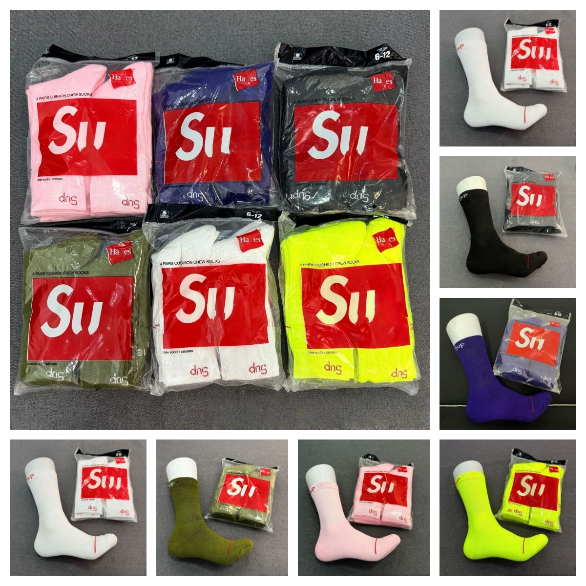 Designer Men's Sup Sport Breathable Baggy Y2k Letter Printed Stocking Fashion Versatile Fit Comfortable Socks Outdoor Sports