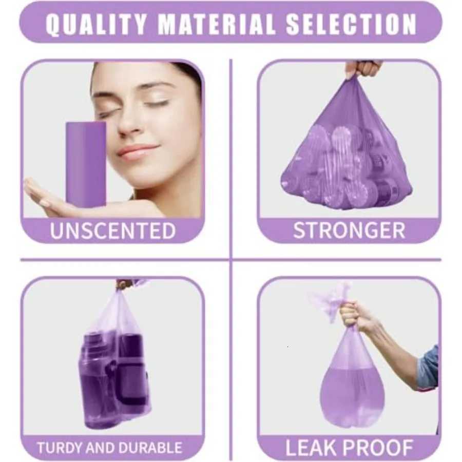 26 Gallon Colored Durable Unscented Trash Bags for Bedroom Bathroom Kitchen Office and Home Use LongLasting LeakProof Liners w C251119