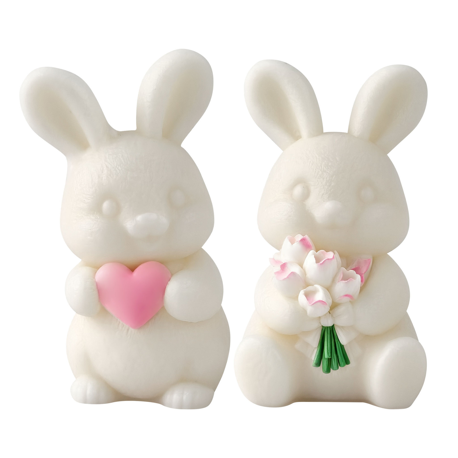 Rabbit Candle Silicone Mold Cute Little Rabbit DIY Easter Scented Candle Decorative Mold