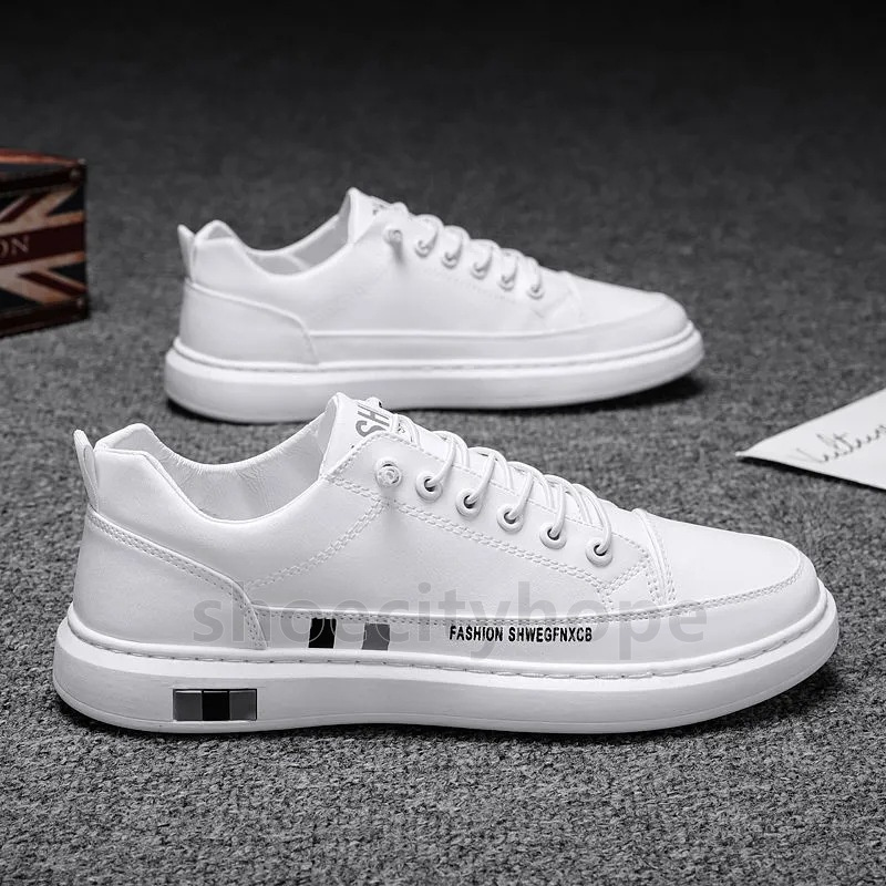 Free Shipping Designer Shoes Mens Shoes Sneakers Womens Mens Leather Shoes Minimalist Comfortable Casual Elastic Band Classic White Shoes Black Unisex