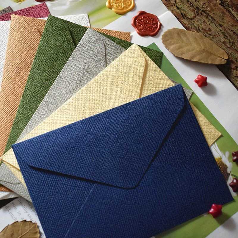 50PCS/Lot 16x11cm Greeting Cards Linen texture Envelopes Classical Blank Envelopes Wedding Invitation Envelope Gift Envelope G251119