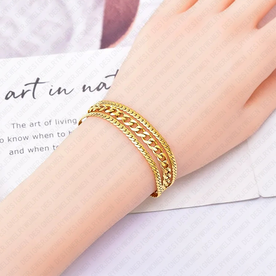 Designer Bracelet Bracelet for Women Bracelets 18K Gold Plated Bangle Stainless Steel Bangles Luxury Jewlery Designer for Women Elegant Timeless Gift 