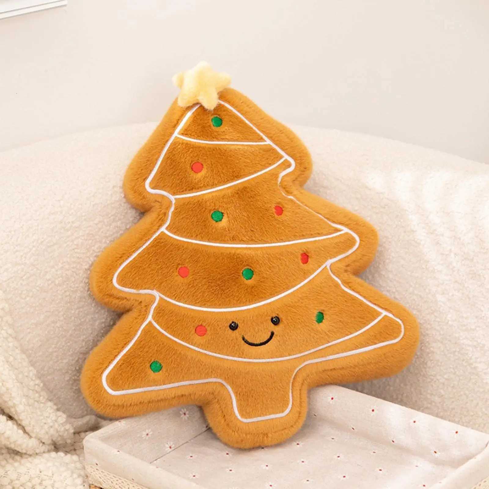 Christmas Throw s Plush Christmas Tree Gingerbread Sofa Cushion Couch Lumbar s For Interior Designers Bedroom OfficeM251119
