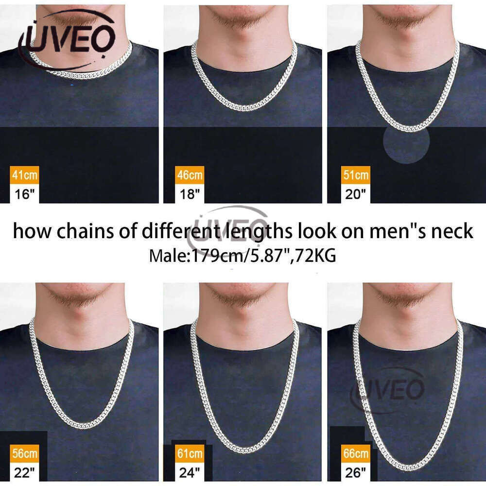 necklace moissanite chain Custom Pass Dia Tester Hip Hop Jewelry Sterg Sier 6mm 8mm Iced Out VVS Cuban k Moissanite Chain For Men
