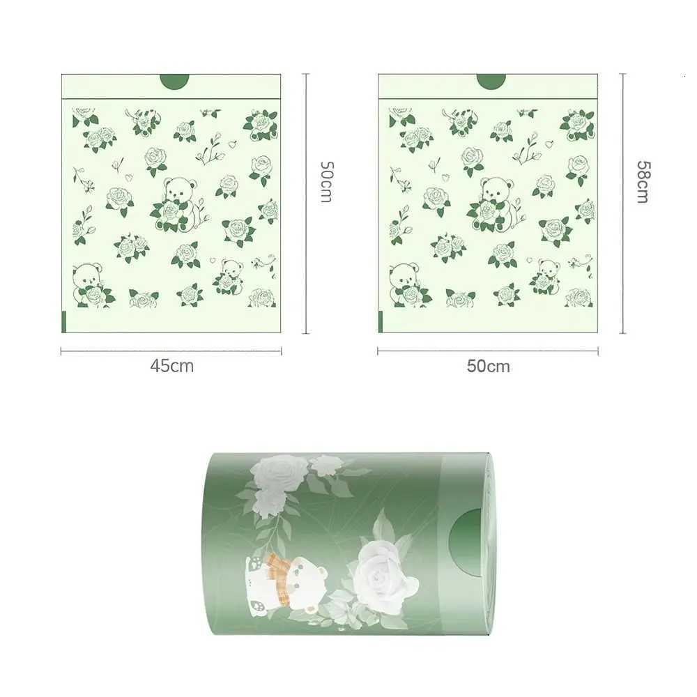 30pcs/rolls Not Easy To Break Drawstring Garbage Bag Thickened Material Portable Design Thickened Trash Bag Plastic C2511193