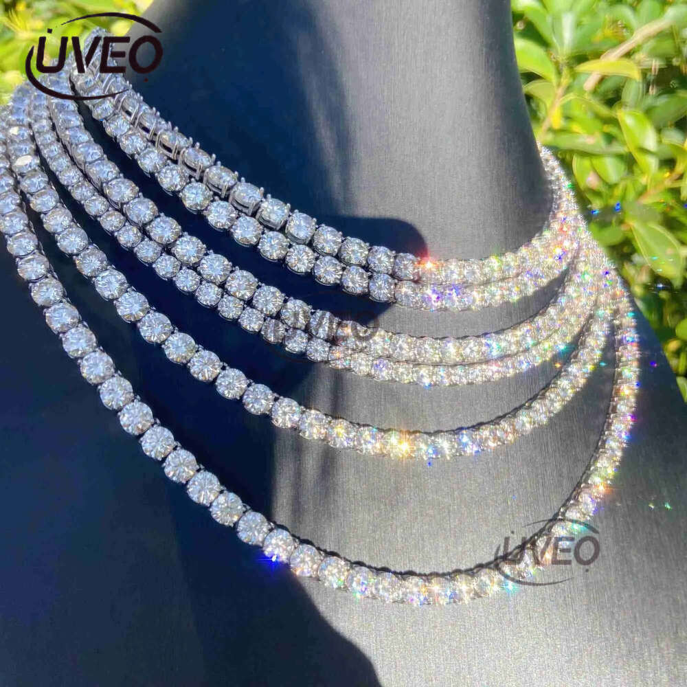 Hip Hop Jewelry Sterg Sier Pass Tester Dia VVS Moissanite Tennis Chain