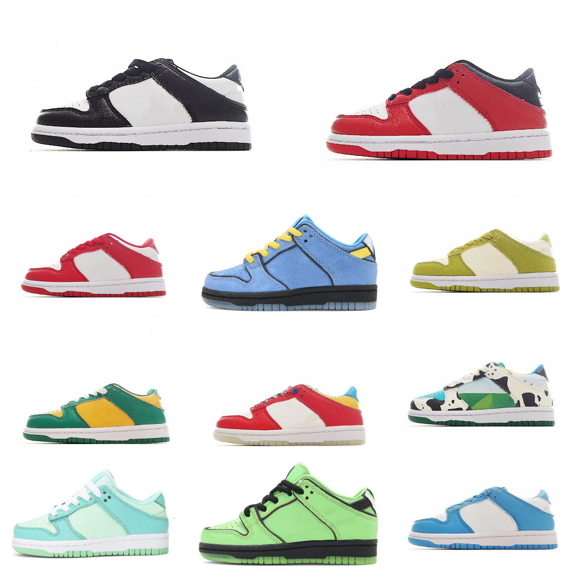 Trainers Kids Buttercup Low Casual Shoes Designer Girls Boys Sports Baby Black White Chicago Jogging Shoe Grey Fog Green UNC Sean Cliver Bred Outdoor Sneakers Hh8
