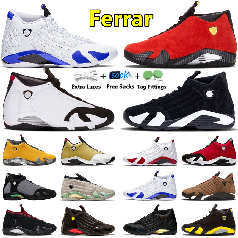 Designer Basketball Shoes 14 14s Men University Blue Ferrar Hyper Royal Thunder Flint Grey Black White Mens Trainers Sports Sneakers Jogging Walking Shoe