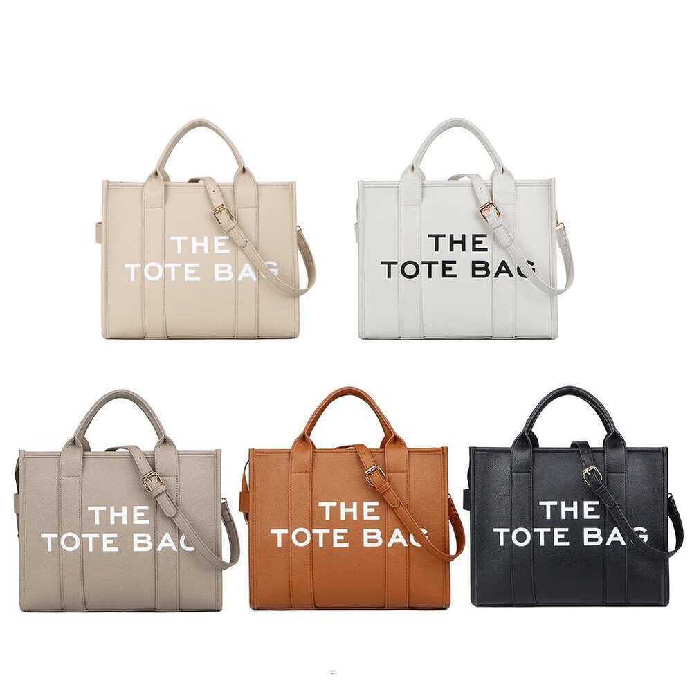 Women Designer Handbag Simple PU Letter Tote Bag Fashion Satchel Purse Large Capacity for Outdoor Travel Work Shopping