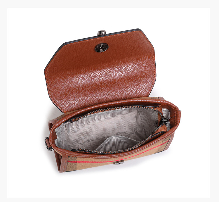 Designer New Arrival Women Striped Print High Quality Textured Shoulder Crossbody Tote Versatile Commuter Flap Bag Free Shipping