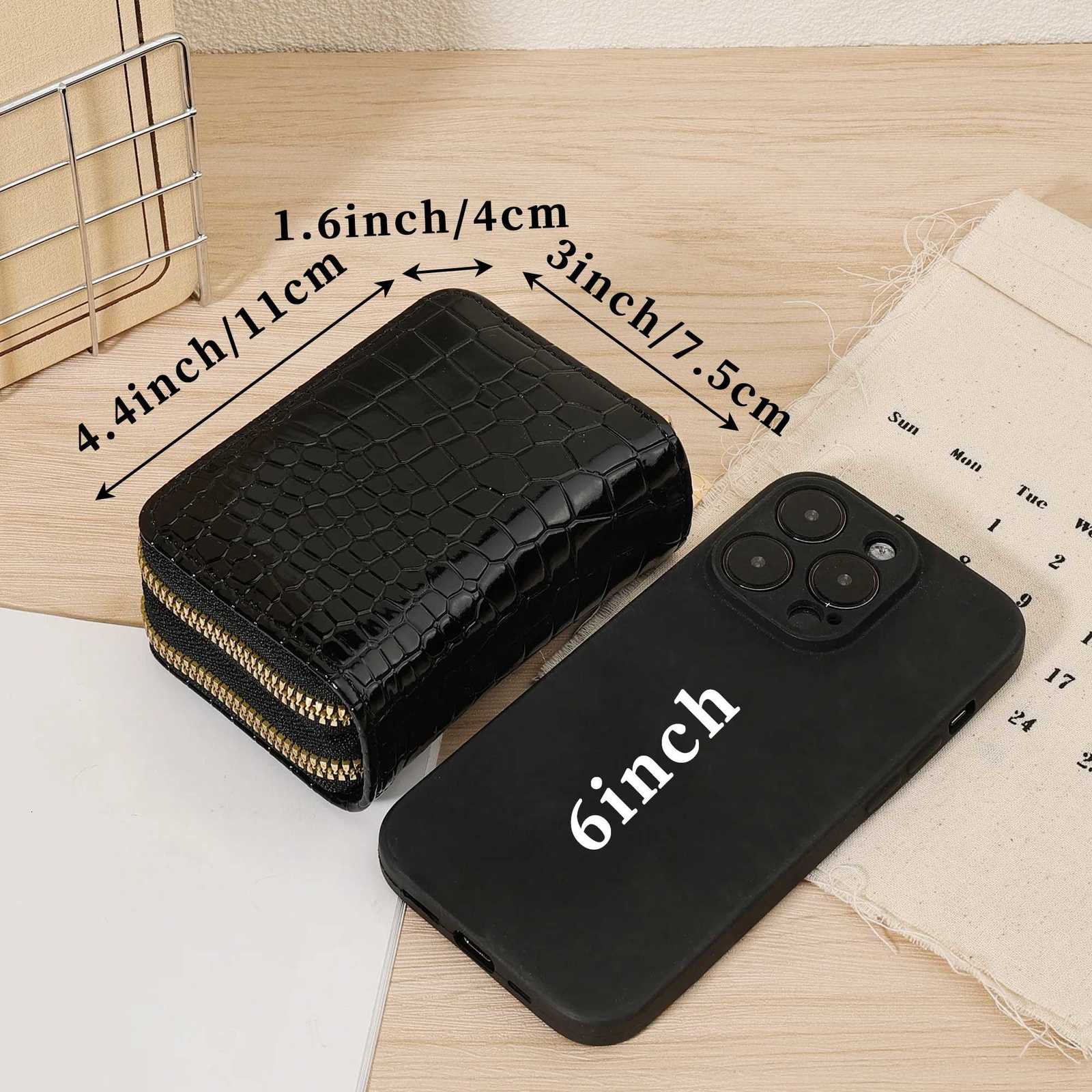 Fashionable Womens Minimalist Short Wallet Handbag Zipper Coin Wallet Fashionable Double Zipper High Quality Credit Card StorT251119