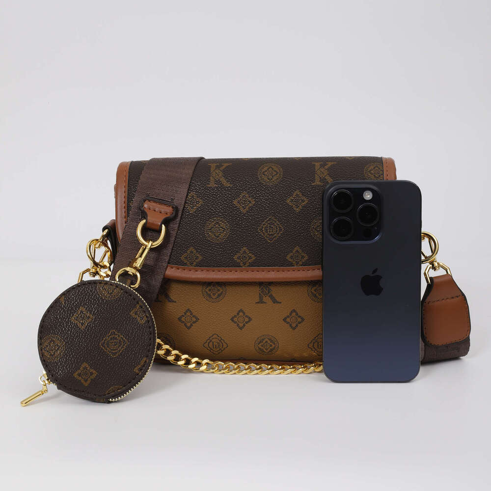New printed commuting versatile handbag for women, small fragrance chain shoulder bag, crossbody bag