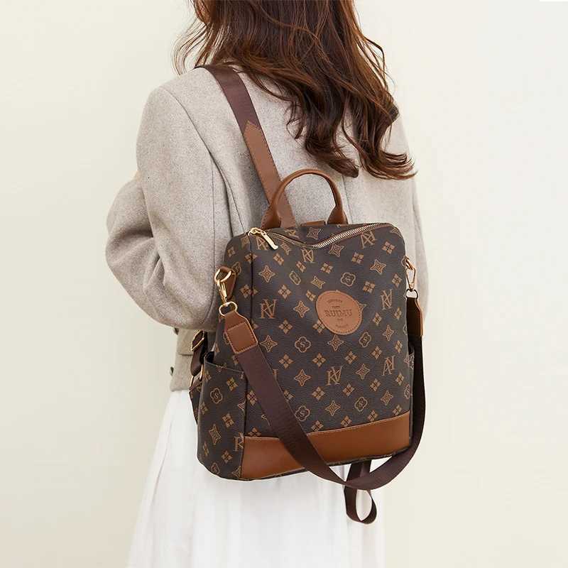 Women Large Capacity Backpack Purses High Quality Leather Female Vintage Bag School Bags Travel Bagpack Ladies Bookbag RucksackW251119